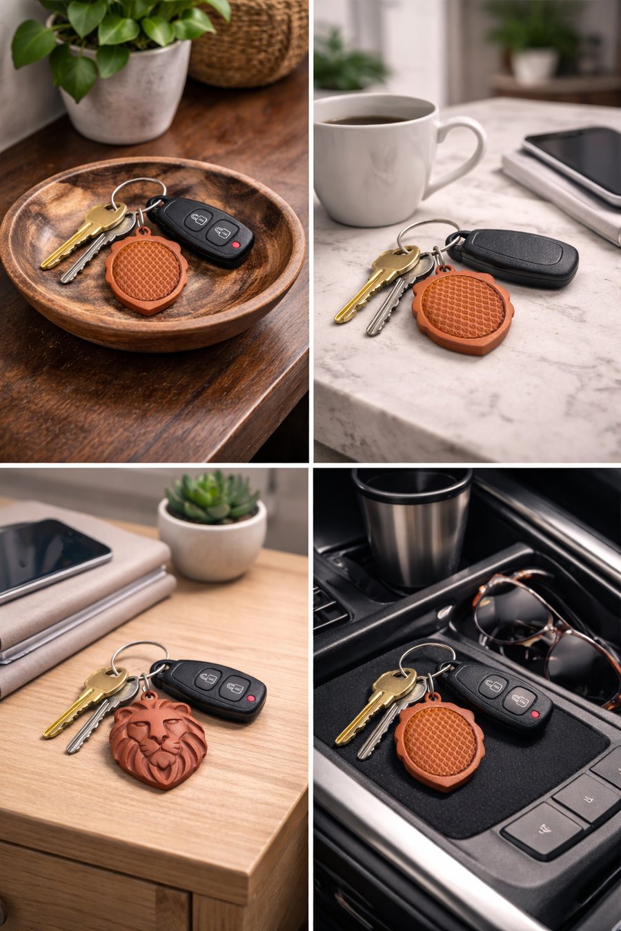 NeuroNecklace pendant — front and back